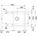 Franke Maris MRG 611, 780x500 mm, Fragranitový drez, sahara 114.0284.836